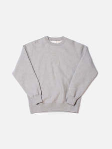 Nudie Jeans Co: Nudie - Hasse Crew Neck Sweatshirt - Greymelange