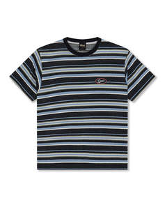 Tees: Deus - Forecourt Stripe Tee - Navy
