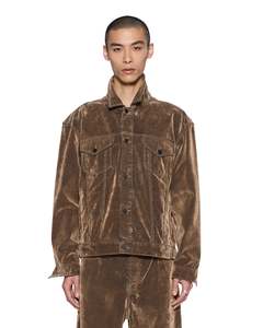 Ksubi: Ksubi - Oh G Jacket - Flocked Tobacco Brown