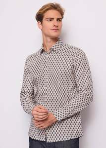 Gaudi - Regular Fit Printed LS Shirt - Diamond Multi