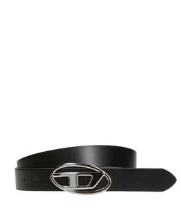 Diesel - B-1DR 30 Oval-D Logo Reversible Belt - Black/Grey
