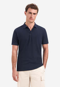 No Excess - Weave Knit SS Polo - Night