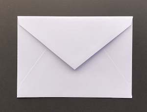 White Envelopes Test: C6 white diamond flap envelopes