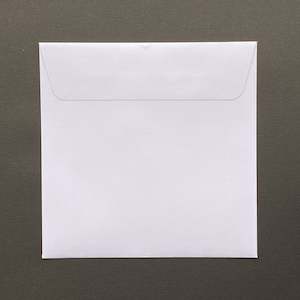 220mm square white envelope