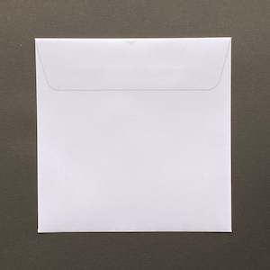 130mm square white envelopes