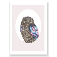 Products: Psychedelic owl art print by olivia bezett