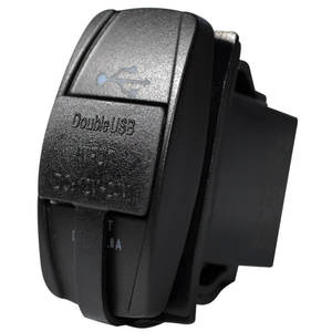Rocker Switch Dual USB-A 4.8A - Dometic Mobile Power (Enerdrive)