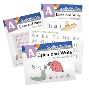 Spelling You See: Listen and Write: Spelling You See Level A