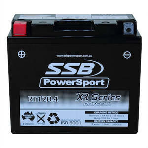 Motorcycle And Powersports Battery (Yt12b-4) Agm 12v 1ah 260cca By Ssb High Performance