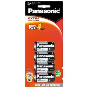 Batteries Chargers: Panasonic C Battery Extra Heavy Duty (4pk)