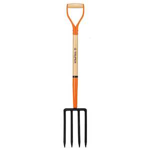 Truper Garden Fork Forged with Wooden Handle & Steel D