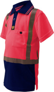 Mothers Day: Caution Children's Micro Fibre Polo-Size 12