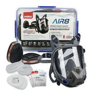 Safety Equipment: Esko AIR8 Full Face Spray Paint Clipbox Kit