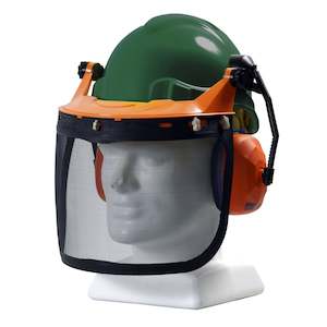 Tuff-Nut Pinlock Hard Hat Forestry Combo - Green