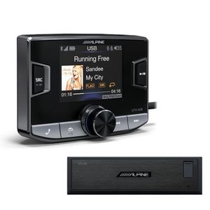 Alpine Head Unit Add In Display Hi-Res Audio AM/FM Digital Media Receiver with Bluetooth