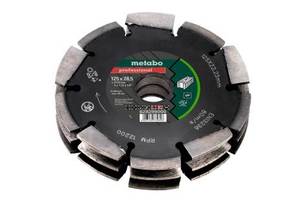 Metabo 3 Row, 125mm Universal Professional Up Diamond Cutting Wheel - 22.23mm Bore