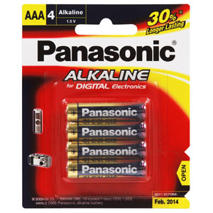 Batteries Chargers: Panasonic AAA Battery Alkaline