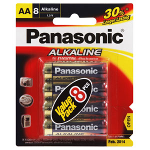 Batteries Chargers: Panasonic AA Battery Alkaline