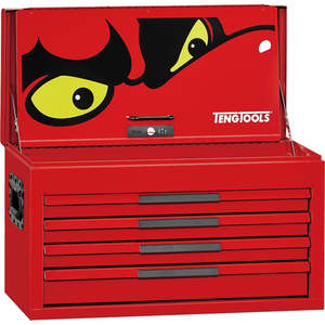 Tool Sets Kits: Teng 137pc Pro35 26in Tool Chest Tool Kit - Red