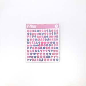 Stickers: ALPHABET Sticker - Pastel