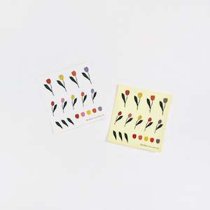 Stickers: Tulip Sticker (White + Transparent)