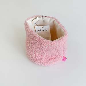Luvalice: Fluffy Plant Pot Cover - PINK