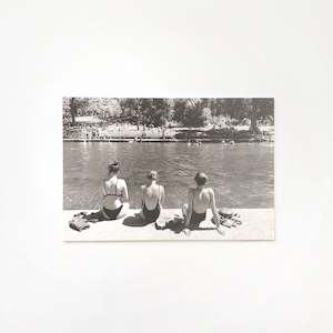 Old Channel: Vintage Monochrome Postcard