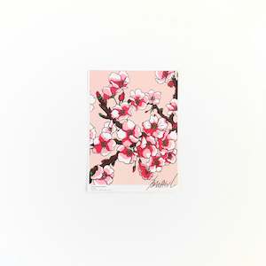 Banasil: A5 Flower Poster - Cherry Blossom