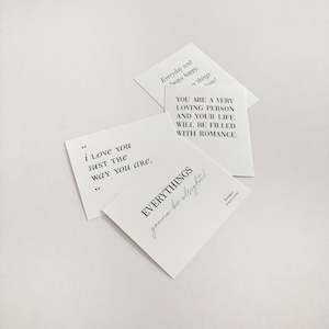 11 11 Sale: Mini Lettering Postcards (ea)