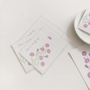 11 11 Sale: Flower Postcard Set (Peacock Grass)