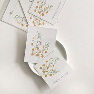 Flower Postcard Set (Sandersonia)