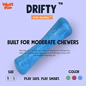 Fetch and Tug Toys: West Paw - SeaFlex - Drifty