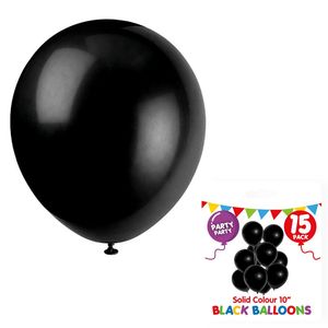 New Arrivals: Balloons Black 25cm - 15pc