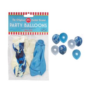 Balloons Marble & Metallic Blue 6pc