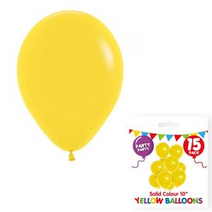 Balloons Yellow 25cm - 15pc