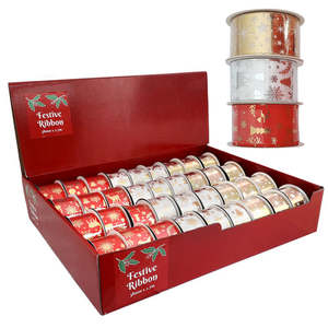 Xmas Ribbon 38mm x 2.7m
