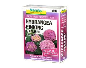 Gardening: Manutec Hydrangea Pinking Fertiliser 500g