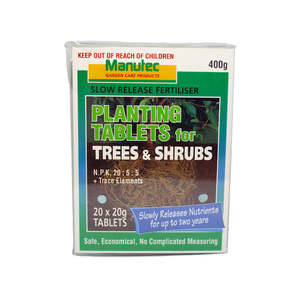 Gardening: Manutec Trees/Shrubs Planting Tablets 400g