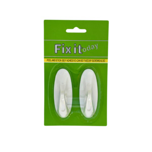 R113 F.I.T. Oval Stick On Hooks