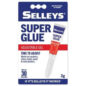 Sellleys: Selleys S/Glue Adjustable Gel 3g
