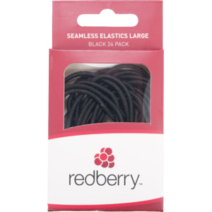 R/B Large Seamless Elastics - Black