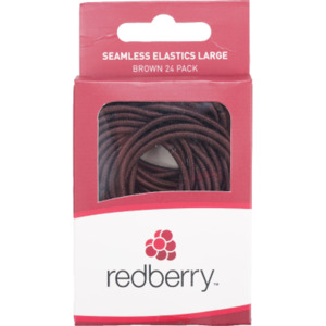 Red Berry: R/B Large Seamless Elastics - Brown