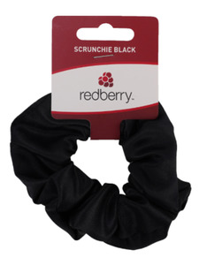Red Berry: R/B Scrunchie - Black 1pk