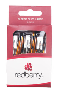 Red Berry: R/B Sleepie Clips - Large 8pk