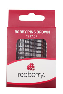 R/B Bobby Pins - Brown 72pk