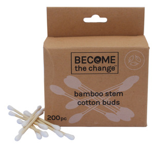 Beauty: Cotton Tips with Bamboo Stem 200pk