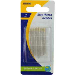 Haberdashery: Korbond Easy Thread Needles 10pk