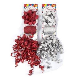 Gift Wrapping Set - Silver & Red