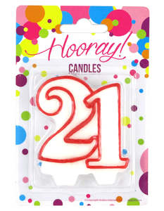 Party: Hooray Numerical Candle - No21