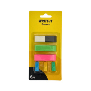 Write It: W-it Eraser 6pk